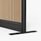 Luxor Grove Modular Wall Room Divider System - Black Frame - 70in X 70in - Wood & Acrylic Wall MW-7070-WAB - alternate 4